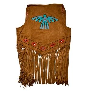 Wrangler Southwestern Fringed Festival Vest
